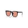 RAY BAN SUNGLASSES UNISEX RB4401D WASHED LENSES - BLACK FRAME ORANGE LENSES 57-20