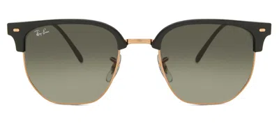 Ray Ban Rb4416 New Clubmaster 672071 Men's Sunglasses Gold Size 53