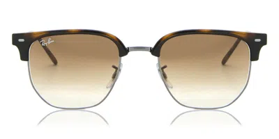 Ray Ban Rb4416 New Clubmaster 710/51 Men's Sunglasses Tortoiseshell Size 51 In Brown