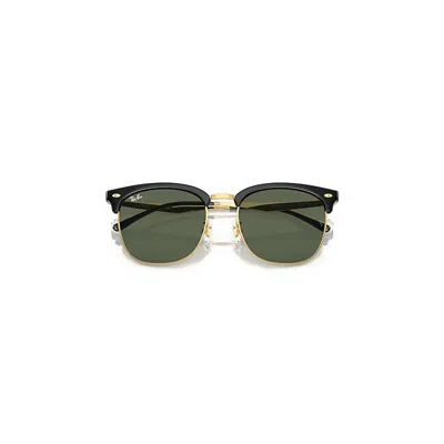 Ray Ban Rb4418d Sunglasses Gold Frame Green Lenses 56-19
