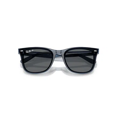 Ray Ban Rb4420 Fourth Of July Limited Sunglasses Transparent Blue Frame Grey Lenses Polarized 65-18