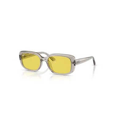Ray Ban Rb4421d Bio-based Sonnenbrillen Transparent Light Beige Fassung Gelb Glas 56-18
