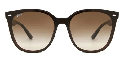 RAY BAN RB4423D ASIAN FIT 714/13 MEN'S SUNGLASSES BROWN SIZE 66