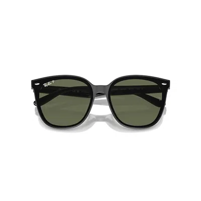 Ray Ban Rb4423d Sunglasses Black Frame Green Lenses Polarized 66-15