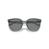 Ray Ban Rb4423d Sunglasses Transparent Grey Frame Brown Lenses 66-15 In Transparent Grey