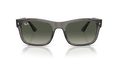 Pre-owned Ray Ban Ray-ban Rb4428 Square Sunglasses, Opal Dark Grey Grey Gradient, 56 Mm In Gray