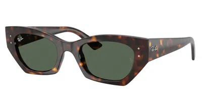 Ray Ban Rb4430 Zena 135971 Occhiali Da Sole Tartarugatishell Per Uomo In Green