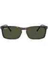 Ray Ban Rb4435 Sunglasses Havana Frame Green Lenses 56-18 In Brown