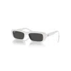 RAY BAN RB4436D BIO-BASED SUNGLASSES WHITE FRAME GREY LENSES 55-16