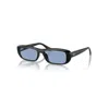 RAY BAN SUNGLASSES UNISEX RB4436D WASHED LENSES BIO-BASED - BLACK FRAME BLUE LENSES 55-16