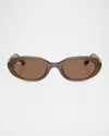 Ray Ban Rb4441d Bio-based Sunglasses Opal Brown Frame Brown Lenses 53-21 In Opal Brown