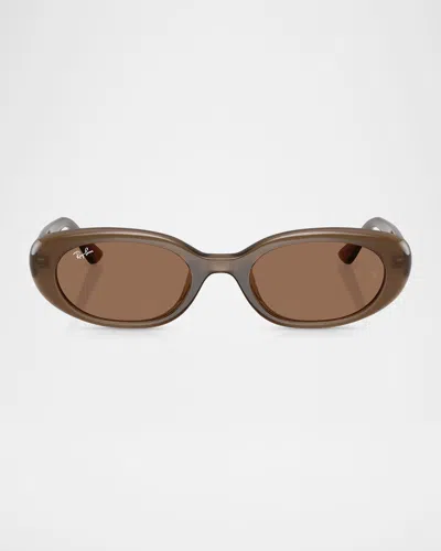 RAY BAN RB4441D RECTANGLE PLASTIC SUNGLASSES