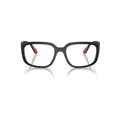 Ray Ban Rb4443vm Optics Scuderia Ferrari Collection Eyeglasses Matte Black Frame Clear Lenses Polarized 55-1