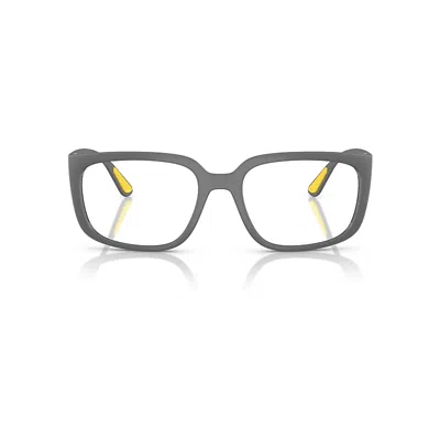 Ray Ban Rb4443vm Optics Scuderia Ferrari Collection Eyeglasses Matte Grey Frame Clear Lenses Polarized 55-19