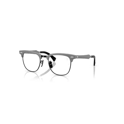 Ray Ban Rb4443vm Optics Scuderia Ferrari Collection Eyeglasses Brushed Gunmetal Frame Clear Lenses Polarized