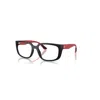 Ray Ban Rb4443vm Optics Scuderia Ferrari Collection  Matt Rot Fassung Klar Glas Polarisiert 55-19 In Matt Rot
