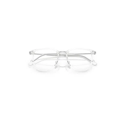 Ray Ban Rb4451v Optics Eyeglasses Silver Frame Clear Lenses Polarized 50-20