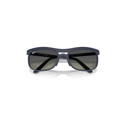 Ray Ban Rb4452 Liteforce Sunglasses Sand Dark Blue Frame Grey Lenses 59-20