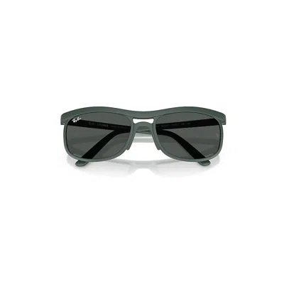 Ray Ban Rb4452 Liteforce Sunglasses Sand Green Frame Grey Lenses 59-20