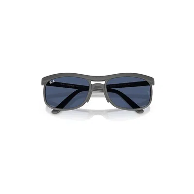 Ray Ban Rb4452 Liteforce Sunglasses Sand Grey Frame Blue Lenses 59-20
