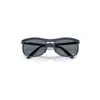 Ray Ban Rb4452ch Chromance Liteforce Sunglasses Sand Dark Blue Frame Blue Lenses Polarized 59-20 In Sand Dark Blue