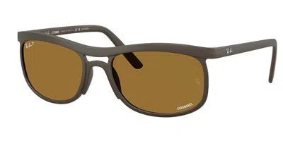 Ray Ban Rb4452ch Polarized 612473 Men's Sunglasses Brown Size 59