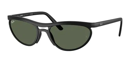 Ray Ban Rb4453 601s71 Men's Sunglasses Black Size 59 In Orange