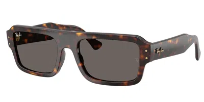 Ray Ban Rb4454f Lukas Vestibilità Orientale 1359b1 Occhiali Da Sole Tartarugatishell Per Uomo In Brown