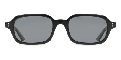 Ray Ban Rb4455f Zuri Asian Fit Polarized 667781 Men's Sunglasses Black Size 51 In Green
