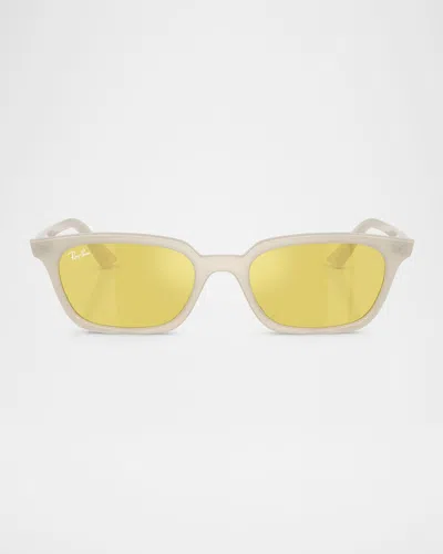 Ray Ban Rb4455 Zuri Bio-based Sunglasses In Cloudy Warm White