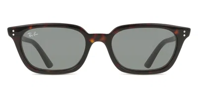 Ray Ban Rb4456f Zaya Asian Fit 135987 Men's Sunglasses Tortoiseshell Size 52 In Green