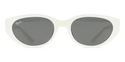 Ray Ban Rb4457d Asian Fit 677287 Men's Sunglasses White Size 55 In Gray