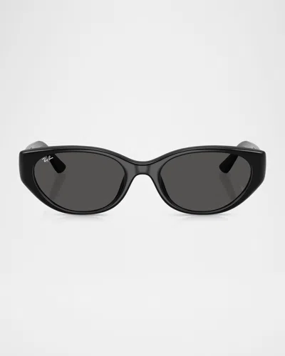 Ray Ban Rb4457d Plastic Pillow Sunglasses In Black