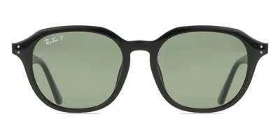 Ray Ban Rb4459d Asian Fit Polarized 901/9a Men's Sunglasses Black Size 54 In Green