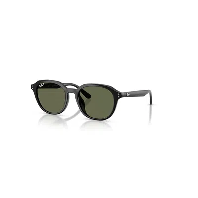 Ray Ban Rb4459d Sunglasses Black Frame Green Lenses Polarized 54-19 In Schwarz
