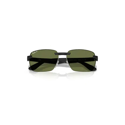 Ray Ban Rb4470 Polarized Ultra Lenses Sunglasses Sand Black Frame Green Lenses Polarized 62-16