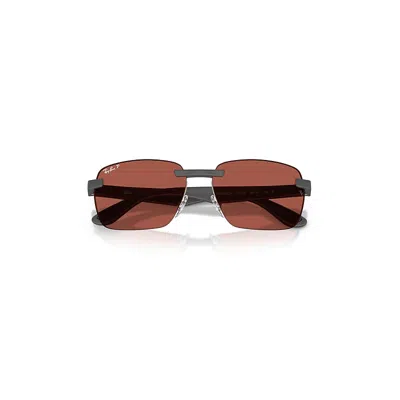 Ray Ban Rb4470 Polarized Ultra Lenses Sunglasses Sand Grey Frame Red Lenses Polarized 62-16 In Gray