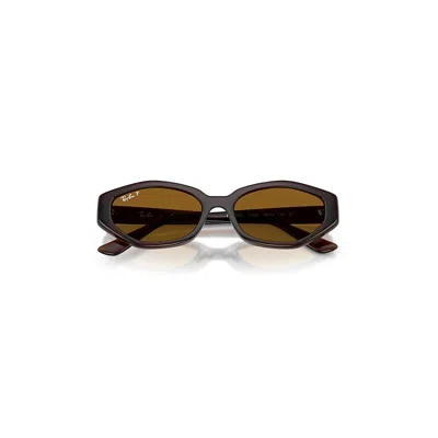 Ray Ban Rb4473d Sunglasses Dark Brown Frame Brown Lenses Polarized 56-18