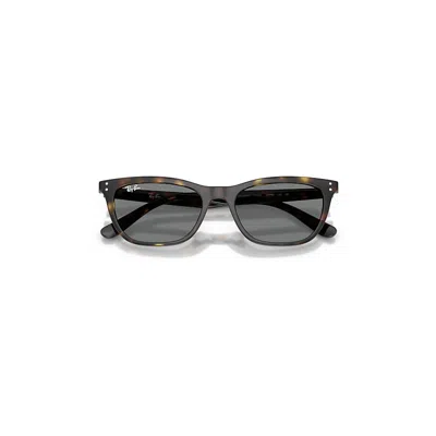 Ray Ban Rb4474d Sunglasses Havana Frame Grey Lenses 54-18 In Brown