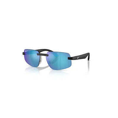 Ray Ban Sunglasses Unisex Rb4475 Polarized+ Lenses - Sand Black Frame Green Lenses Polarized 60-16 In Multi