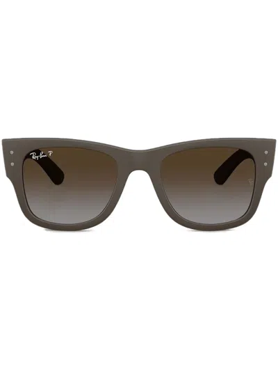 Ray Ban Mega Wayfarer Liteforce Sunglasses Sand Brown Frame Brown Lenses Polarized 52-21