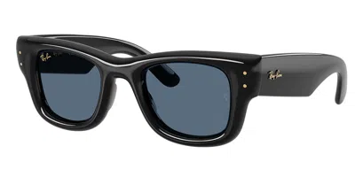 Ray Ban Rb4940 Wayfarer Puffer 601/80 Occhiali Da Sole Neri Per Uomo In Orange