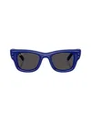Ray Ban Rb4940 Wayfarer Puffer Sunglasses In Blue