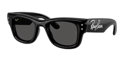 Ray Ban Rb4940b Wayfarer Puffer 686487 Men's Sunglasses Black Size 47 In Pattern
