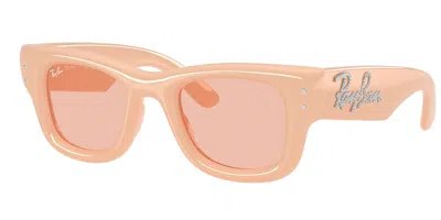 Ray Ban Rb4940b Wayfarer Puffer 688884 Men's Sunglasses Brown Size 47 In Neutral