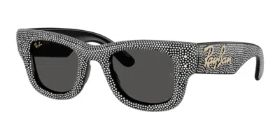 Ray Ban Rb4940bp Wayfarer Puffer 686587 Men's Sunglasses Black Size 47 In Neutral