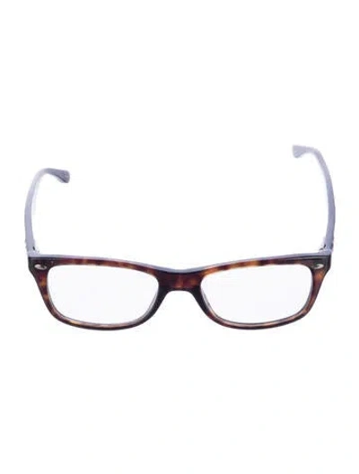 Pre-owned Ray Ban Rb5228 Wayfarer Eyeglasses In Brown