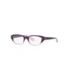 Ray Ban Rb5242 Eyeglasses Violet Frame Clear Lenses 53-18 In Violet