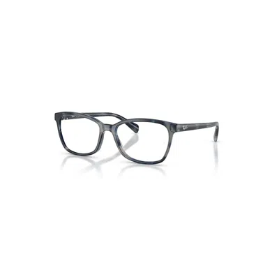 Ray Ban Rb5362 Optics  Opal Blue Havana Fassung Klar Glas Polarisiert 52-17