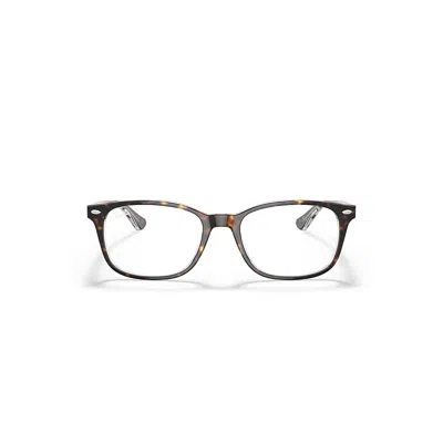 Ray Ban Rb5375 Optics Eyeglasses Tortoise Frame Clear Lenses Polarized 56-18